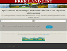 Tablet Screenshot of freelandlist.com
